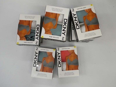 Lot 3807 - Bag containing 11 packs of DKNY cotton bras