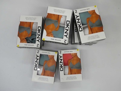 Lot 3808 - Bag containing 11 packs of DKNY cotton bras