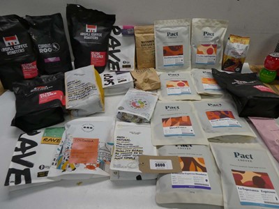 Lot 3600 - Selection of coffee beans and ground coffee...