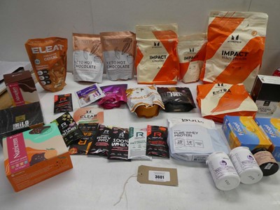 Lot 3601 - Protein bars, Magnesium Complex tablets,...