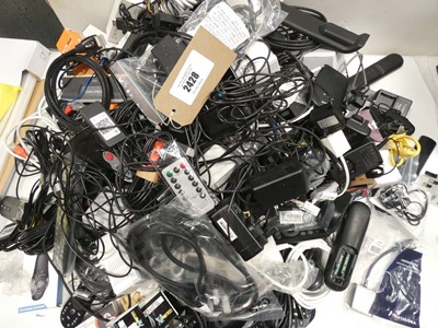 Lot 2428 - 2x bags of assorted cables, leads, PSUs,...