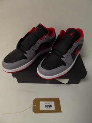 Lot 3659 - Boxed pair of Air Jordan 1 Low trainers,...