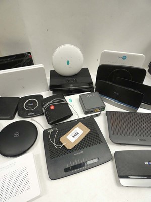 Lot 2434 - Quantity of various routers and hubs