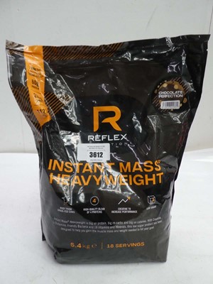 Lot 3612 - 5.4kg bg of Reflex Nutrition Instant Mass...