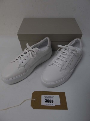 Lot 3668 - Boxed pair of Jigsaw trainers, white, UK 7