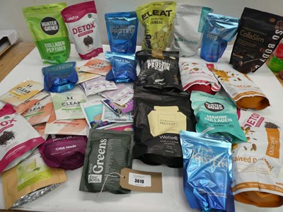 Lot 3619 - Selection of protein shakes, meal replacement,...