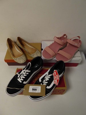 Lot 3681 - Boxed pair of ladies Skechers sandals, pink,...