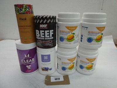 Lot 3913 - Angel Seabuck Thorn protein powder, NXT beef...