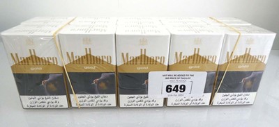 Lot 649 - 2 cartons of 10 packs of 20 Marlboro Gold...