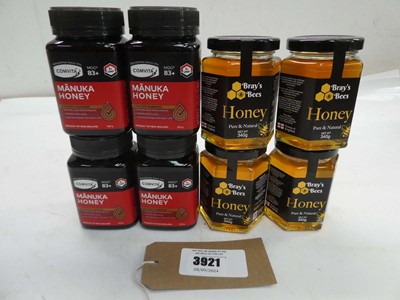 Lot 3921 - 4 x 500g pots Comvita MGO83+ Manuka Honey and...