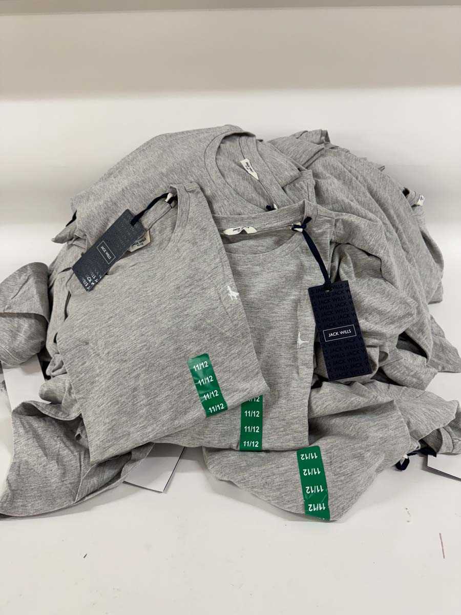 Lot 1448 - Approx. 60x Jack Wills junior tees in grey,...