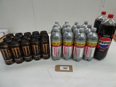 Lot 3925 - Monster Mule drinks, Original Energy Drinks &...