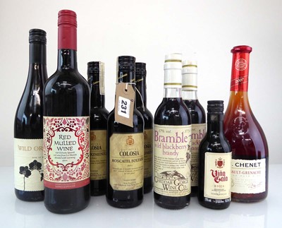 Lot 231 - 9 assorted bottles, 2x The Cheddar Gorge Wine...