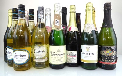 Lot 277 - 16 bottles, 1x Champers Poire Mousseux Demi...