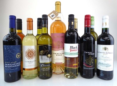 Lot 340 - 11 mixed bottles, 1x Magnum of Giordano...