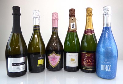 Lot 278 - 6 bottles, 1x Chateau de L'Aulee Brut Classic...