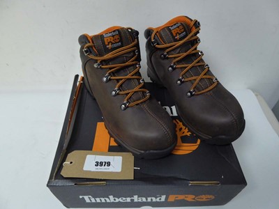 Lot 3979 - Boxed pair of men's Timberland safety boots,...