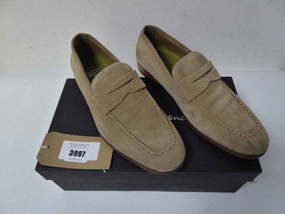 Lot 3997 - Boxed pair of Oliver Sweeney suede loafers,...