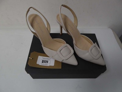 Lot 3777 - Boxed pair of ladies Mint Velvet heels, pale...