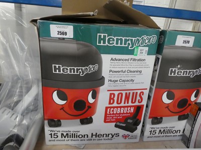 Lot 2569 - Henry Micro vacuum cleaner