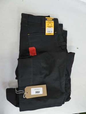 Lot 2 pairs of Dewalt holster pocket work trousers...