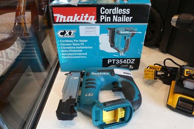 Lot A Makita LXT 18V cordless nailer. model: DPT351