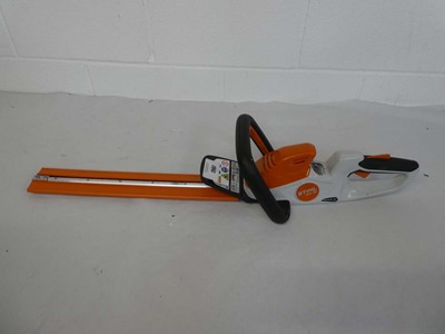 Lot A Stihl HSA 30.0 10.8V cordless hedge cutter.