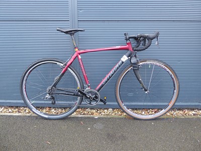 Lot 4043 - Specialised tri-cross red and black racing bike