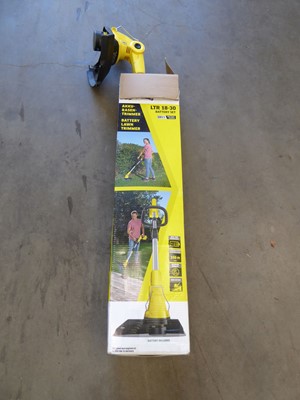 Lot 4063 - Karcher cordless strimmer with battery and...