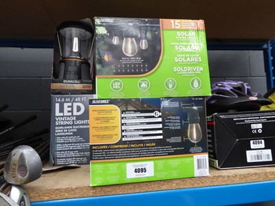 Lot 4095 - Assortment of garden lighting to include 3...