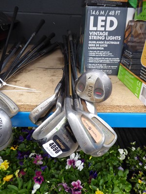 Lot 4096 - Assortment of golf clubs to include Ping and...