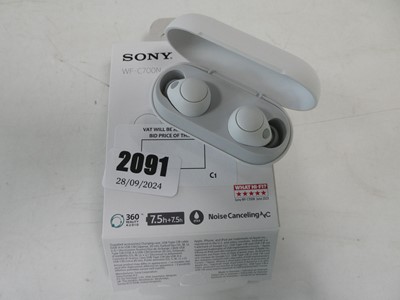 Lot 2091 - Sony WFC700N noise cancelling earbuds, boxed