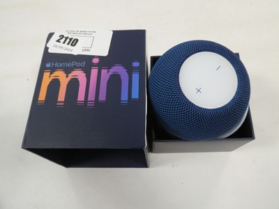 Lot 2110 - Apple Home Pod Mini in blue, MJ2C3AX/A, boxed