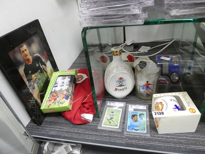 Lot 2130 - Selection of football related items including...