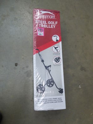 Lot 4254 - Slazenger steel fold up golf trolley