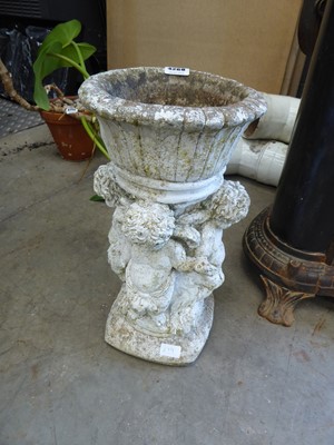 Lot 4268 - Concrete garden ornament, featuring Cherubs etc.