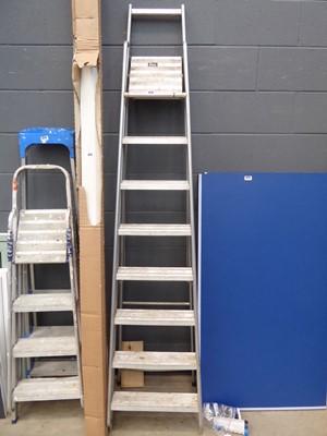 Lot 4274 - 8 tread aluminium step ladder