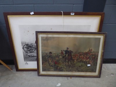 Lot 5045 - 2 framed military prints