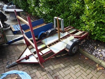 Lot 4211 - Single axle bike trailer