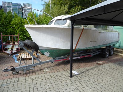 Lot 4223 - Freeman 22 1972 motor boat with Degraaff twin...