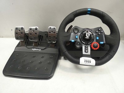 Lot 2009 - Logitech G29 Driving Force racing wheel and...