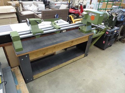 Lot 4375 - Poole Wood machinery PW28-40 super lathe on stand