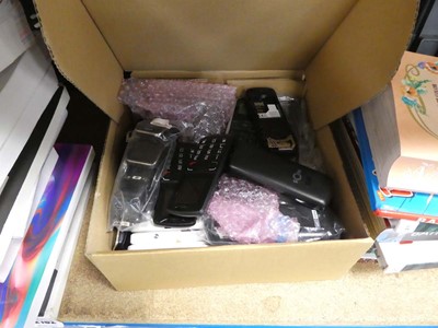 Lot 2173 - Box containing various NOS and other phones...