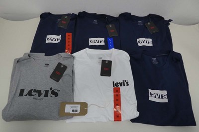 Lot 1450 - 6 Levi's t-shirts