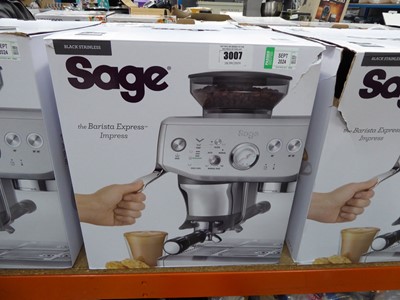 Lot 3007 - Sage Barista Express Impress coffee machine