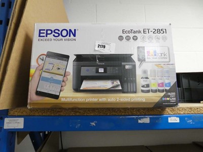 Lot 2179 - Epson Ecotank ET2851 boxed printer