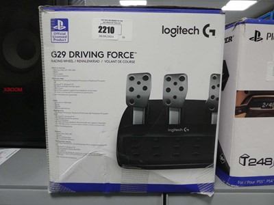 Lot 2210 - Logitech G29 Driving Force racing wheel and...