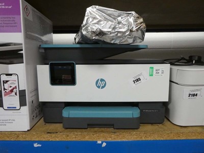 Lot 2185 - HP Officejet Pro 9015 printer with HP toner...