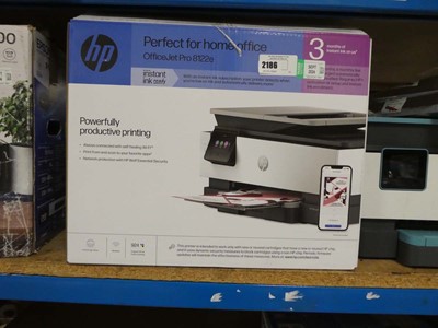 Lot 2186 - HP Officejet Pro 8122e boxed printer