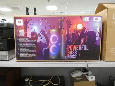 Lot 2213 - Boxed JBL Harman party box 310 smart bluetooth...